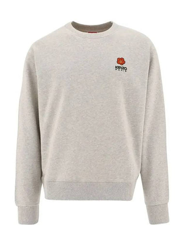 Flower Logo Sweatshirt Gray 5SW440 4MF 93 - KENZO - BALAAN 1