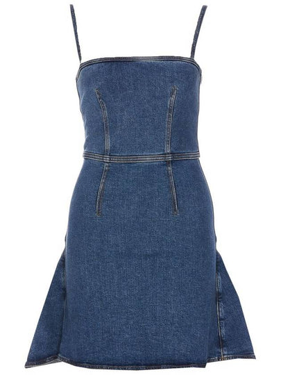 23 fw Blue Cotton Blend Denim Dress 757459QMACH4164 B0480439052 - ALEXANDER MCQUEEN - BALAAN 2