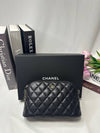 Half Moon Classic Caviar Chain Wallet Black Medium AP4016 - CHANEL - BALAAN 9