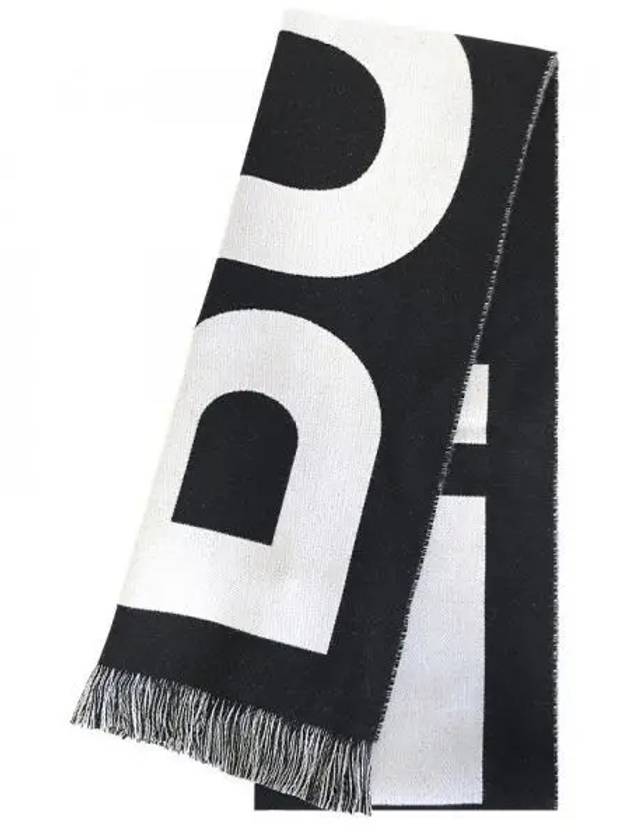 Big Logo Scarf Black - BURBERRY - BALAAN 2