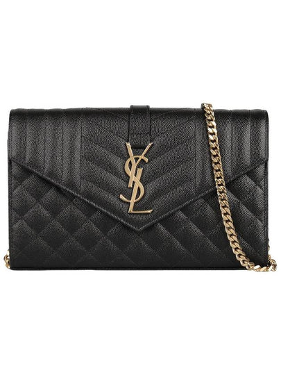 Cassandre Monogram Chain Cross Bag Black - SAINT LAURENT - BALAAN 2