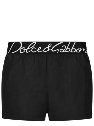 logo waistband swim shorts M4F27TFUSFW - DOLCE&GABBANA - BALAAN 1