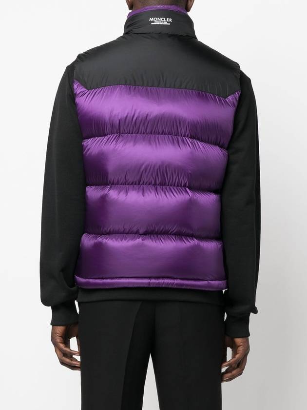 Ophrys Logo Patch Nylon Padded Vest Purple - MONCLER - BALAAN 6