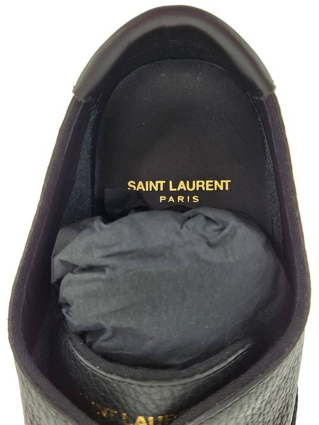 Venice Leather Low Top Sneakers Black - SAINT LAURENT - BALAAN 8