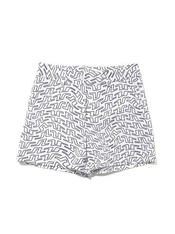 Women's Gwen Print Golf Shorts White - J.LINDEBERG - BALAAN 1