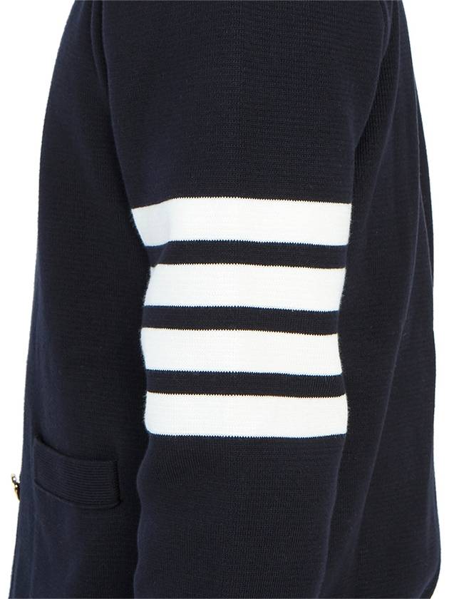 Milano Stitch 4 Bar Cardigan Navy - THOM BROWNE - BALAAN 11