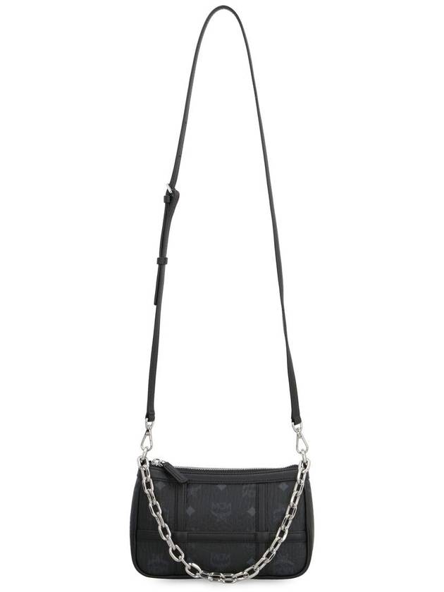 Monogram Print Chain Shoulder Bag Black - MCM - BALAAN 6