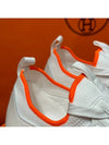 Men's Depart Sneakers White H Gray Orange Two Tone - HERMES - BALAAN 6