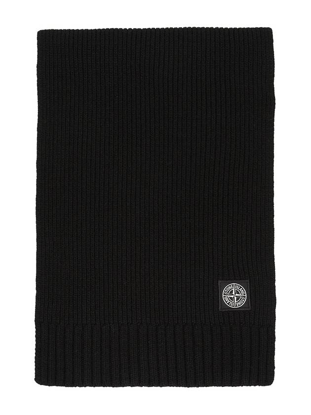 Kids Logo Scarf Black - STONE ISLAND - BALAAN 2