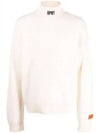 HPNY Embroidered Logo Turtleneck White - HERON PRESTON - BALAAN 2