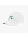 Angus Embroidered Logo Ball Cap White - J.LINDEBERG - BALAAN 4