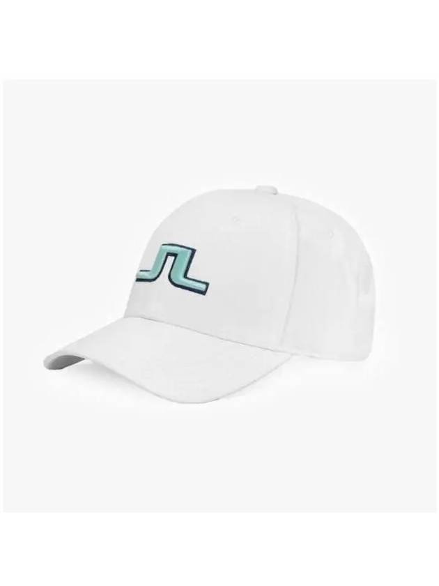 Angus Embroidered Logo Ball Cap White - J.LINDEBERG - BALAAN 4