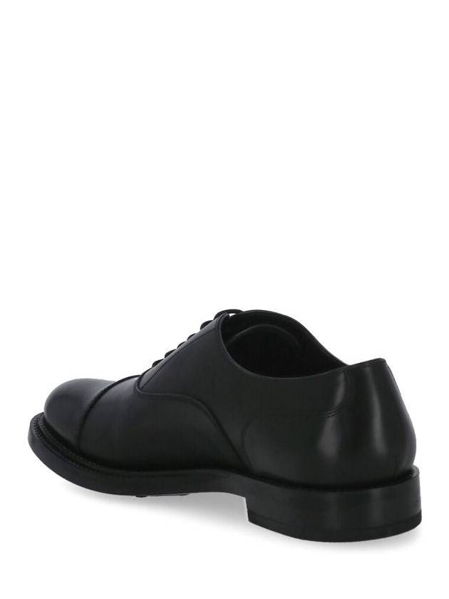 Men's Smooth Leather Lace-Up Oxford Black - TOD'S - BALAAN 4