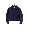 pocket button cotton denim jacket navy - LEMAIRE - BALAAN 2