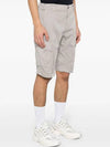 Stretch Satin Cargo Shorts Grey - CP COMPANY - BALAAN 4