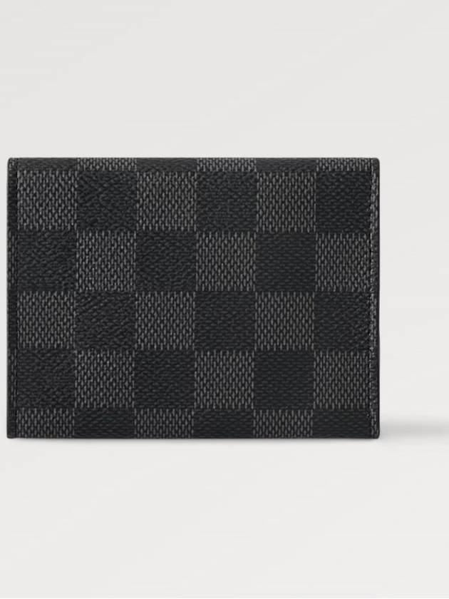 Damier Graphite Envelope Business Card Wallet Black - LOUIS VUITTON - BALAAN 7