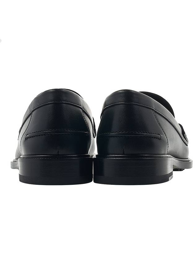 FF Square Leather Loafers Black - FENDI - BALAAN 5