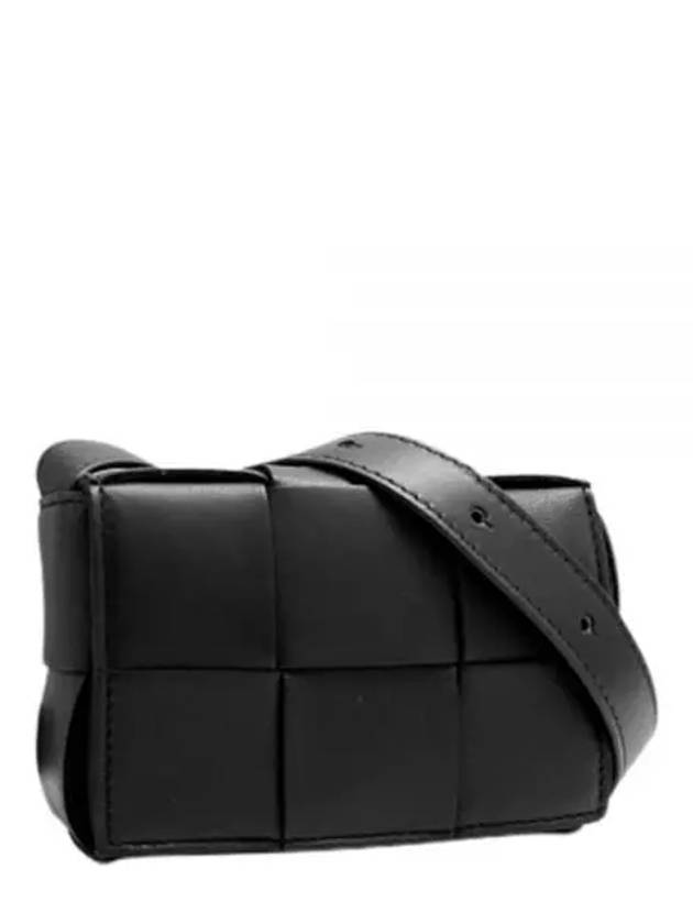 Intrecciato Cassette Small Cross Bag Black - BOTTEGA VENETA - BALAAN 2