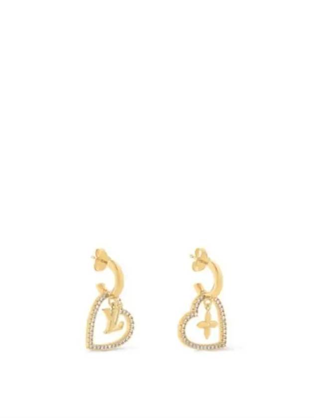 My LV Heart Earrings Gold - LOUIS VUITTON - BALAAN 3