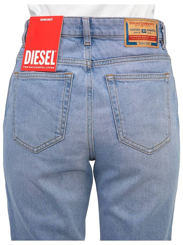 Denim Straight Pants Light Blue - DIESEL - BALAAN 9