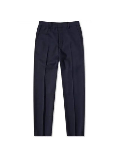 Cigarette Fit Straight Pants Nautic Blue - AMI - BALAAN 1