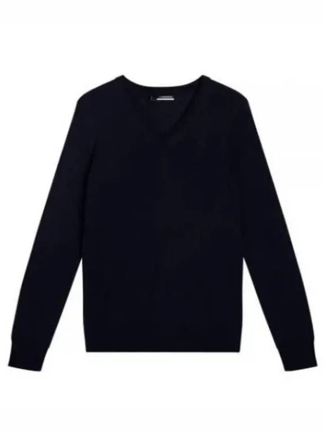 Amaya V-Neck Knit Top Navy - J.LINDEBERG - BALAAN 2