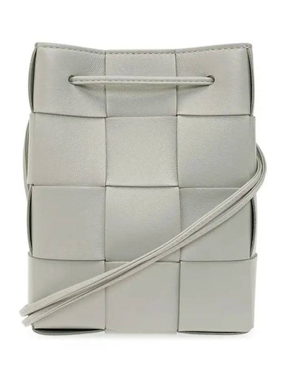 Intrecciato Cassette Small Bucket Bag Grey - BOTTEGA VENETA - BALAAN 2