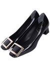 Trompette Metal Buckle Pumps Black - ROGER VIVIER - BALAAN.