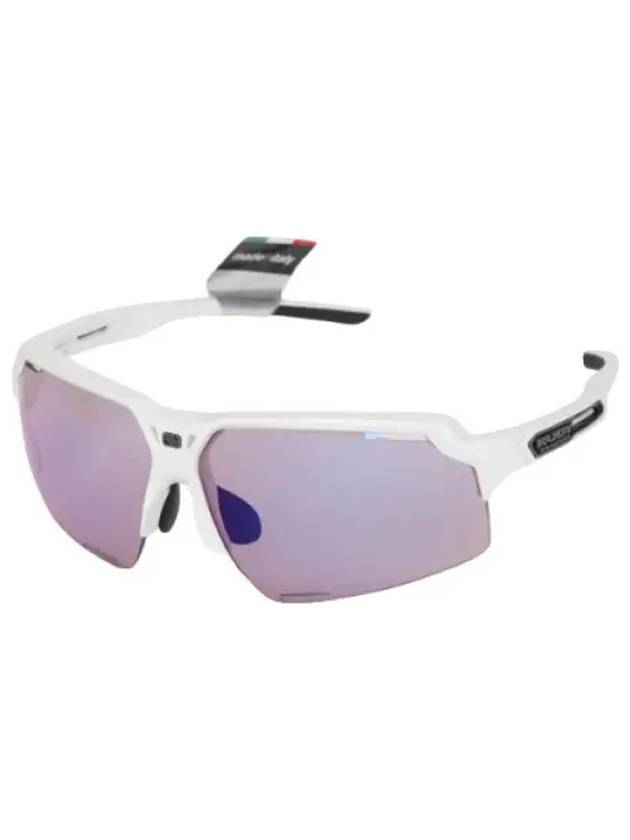 Delta Beat White Gloss Impact Photochromic Laser Purple Sports Sunglasses Glasses - RUDYPROJECT - BALAAN 1