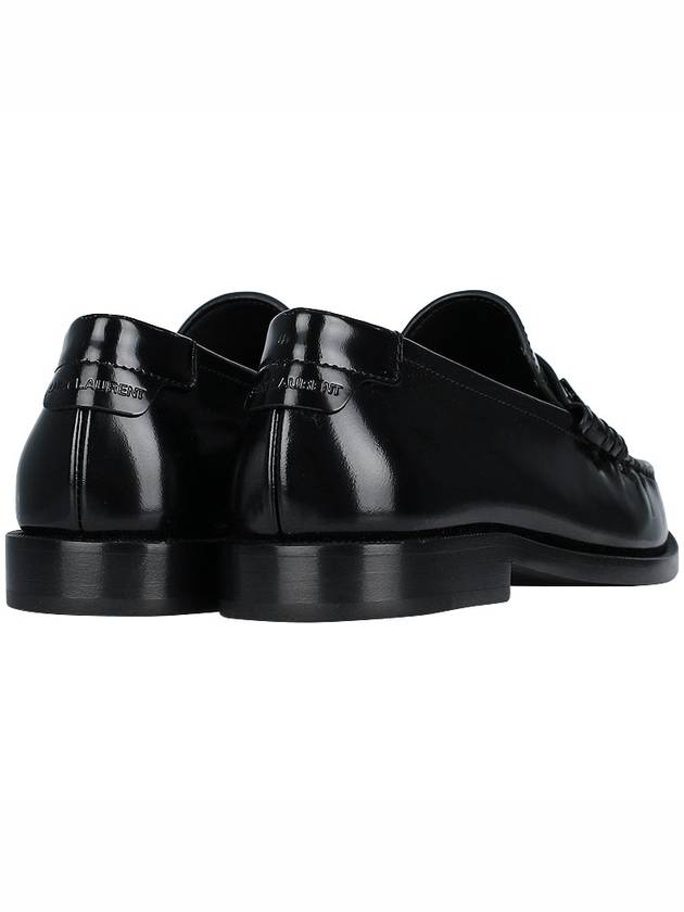 Women's Monogram Le Penny Loafer Black - SAINT LAURENT - BALAAN 6