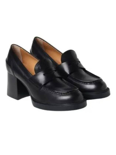 Logo Debossed Almond Toe Pumps Black - TOD'S - BALAAN 2