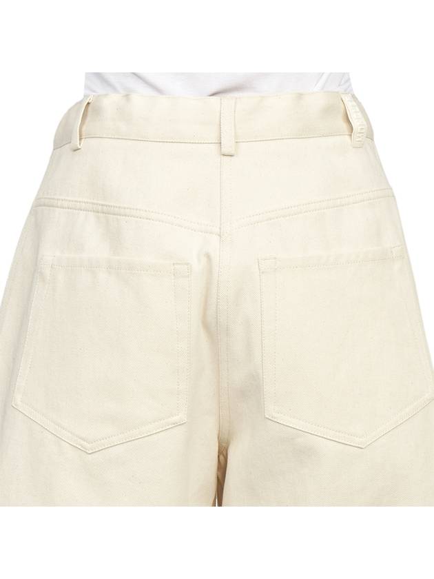 Women's Cotton Shorts Ivory - MONCLER - BALAAN 8