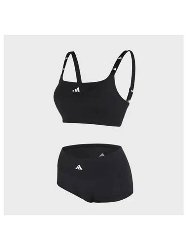 adidas UNDERWEAR Performance Aero Ready Hybrid Bra Panties BK - ADIDAS - BALAAN 1