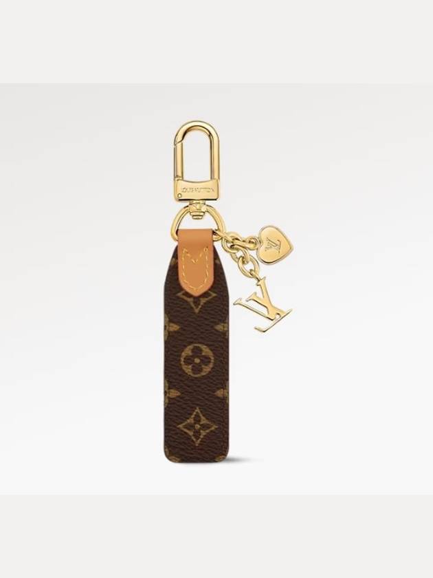 Logo Pattern Cherished Tab Key Holder Brown - LOUIS VUITTON - BALAAN 3