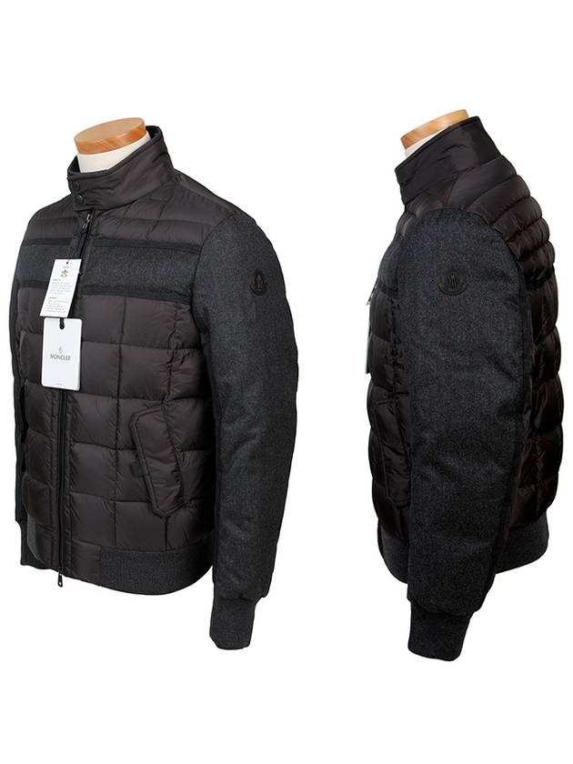 Men's Aramis Down Padding Charcoal Grey - MONCLER - BALAAN 3