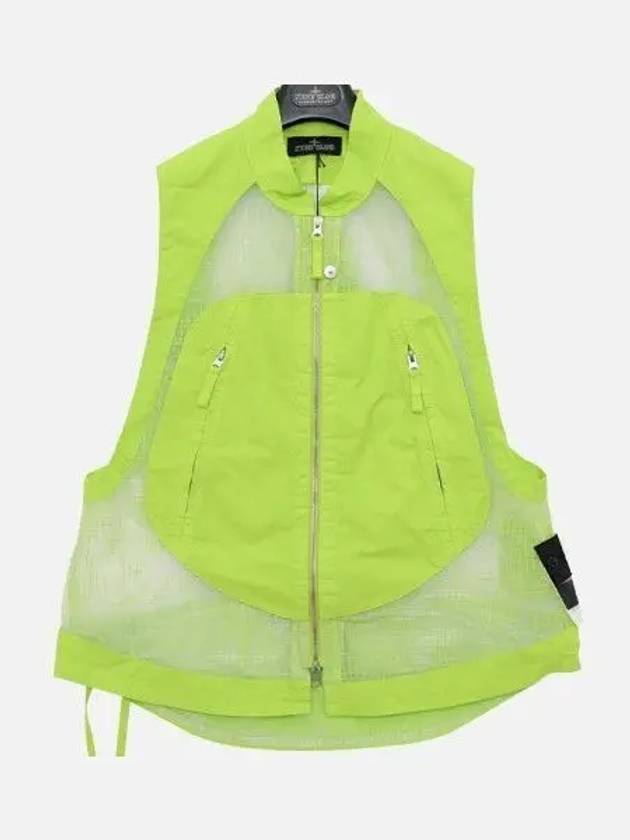 Shadow Project Distorted Ripstop Organza TC Vest Pistachio Green - STONE ISLAND - BALAAN 2