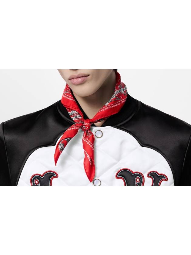 LV Rope Silk Bandana S00 Red M90698 - LOUIS VUITTON - BALAAN 3