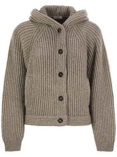 Hooded cashmere cardigan - BRUNELLO CUCINELLI - BALAAN 1