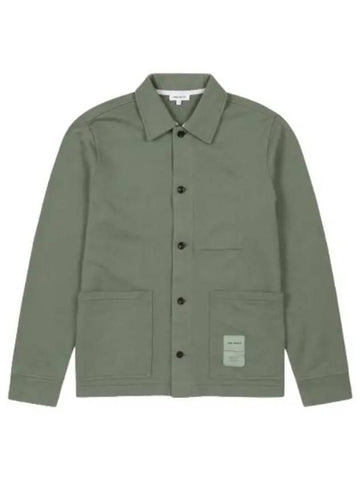Yon Tab Series Overshirt Dry Sage Green Shirt - NORSE PROJECTS - BALAAN 1