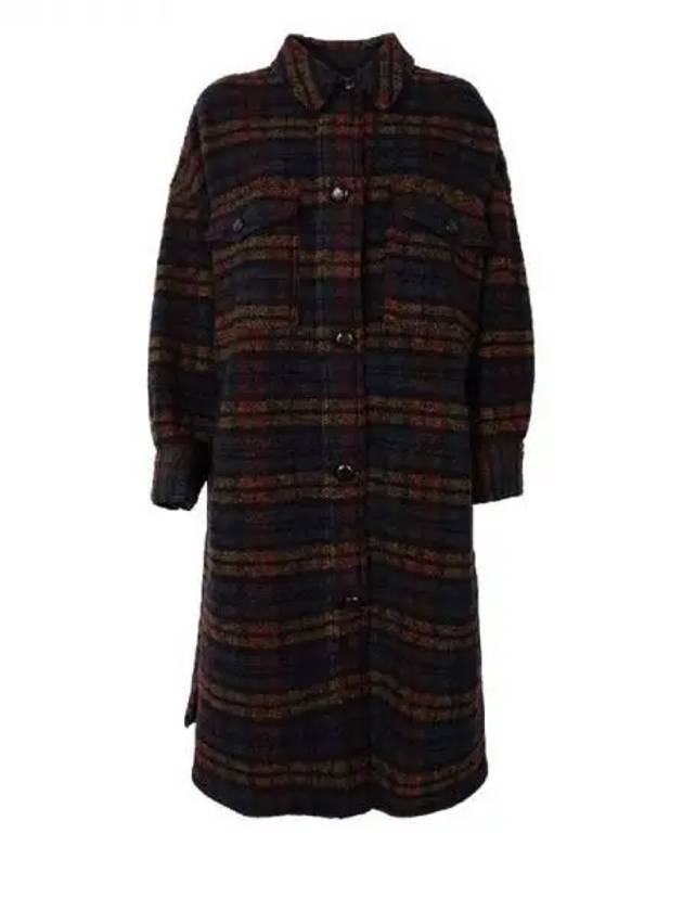 22FW FONTIZI Check Long Coat MA1298 22A012E MUBK Others 271543 - ISABEL MARANT - BALAAN 1