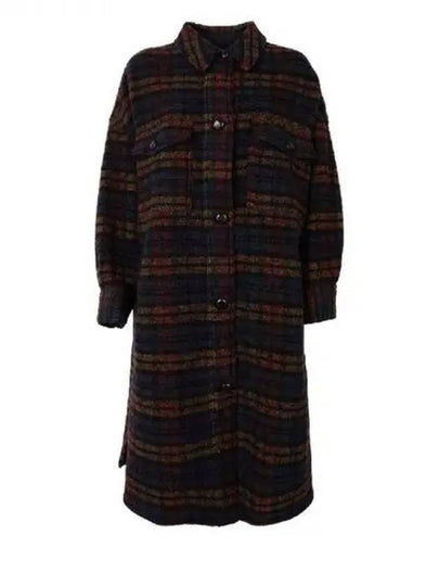 22FW FONTIZI Check Long Coat MA1298 22A012E MUBK Others 271543 - ISABEL MARANT - BALAAN 1