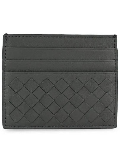 Intrecciato Weaving Card Wallet Grey - BOTTEGA VENETA - BALAAN 2