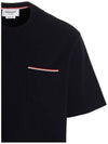 Cotton Oversized Pocket Short Sleeve T-Shirt Navy - THOM BROWNE - BALAAN 5