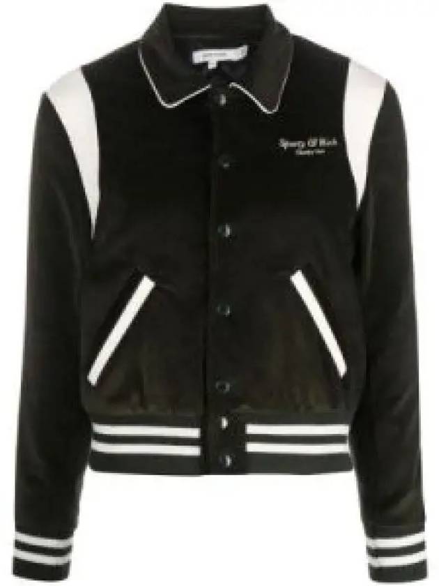 SR Sport Corduroy Varsity Jacket Dark GreenWhite JAAW233DO 289 Sports 1342059 - SPORTY & RICH - BALAAN 1