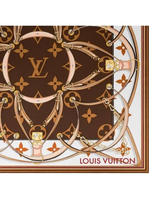 Ultimate Monogram Square 90 Scarf Brown - LOUIS VUITTON - BALAAN 3