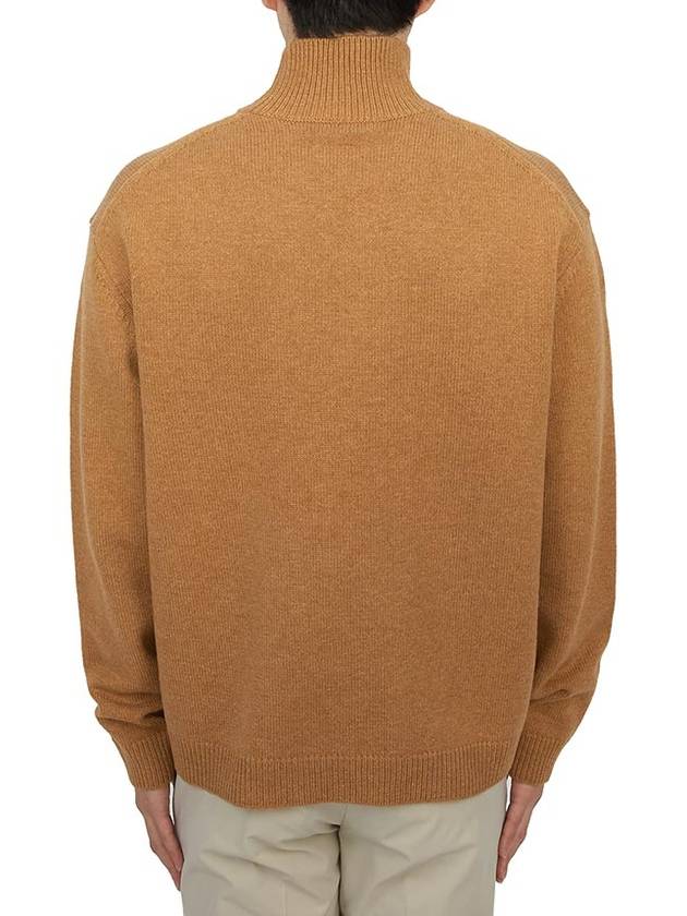 Fox Head Intarsia Comfort High Neck Knit Top Sequoia - MAISON KITSUNE - BALAAN 4