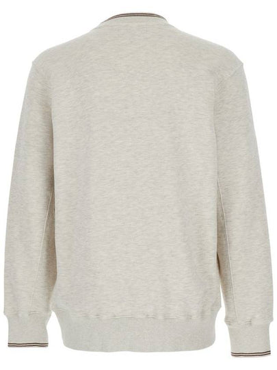 Grey Crewneck Sweatshirt With Logo Print In Jersey Man - AUTRY - BALAAN 2