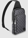 Avenue Leather Sling Bag Grey - LOUIS VUITTON - BALAAN 4