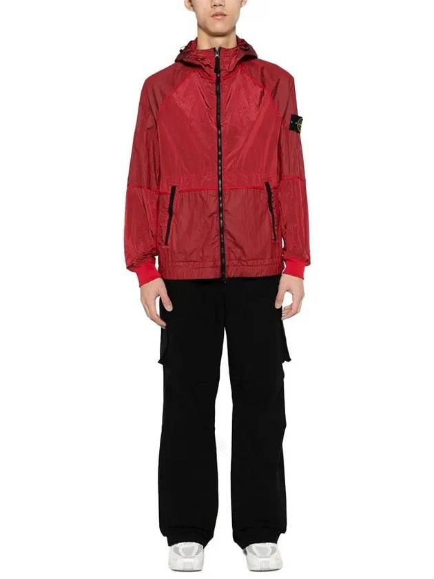 Nylon Metal Windbreaker Red - STONE ISLAND - BALAAN 3