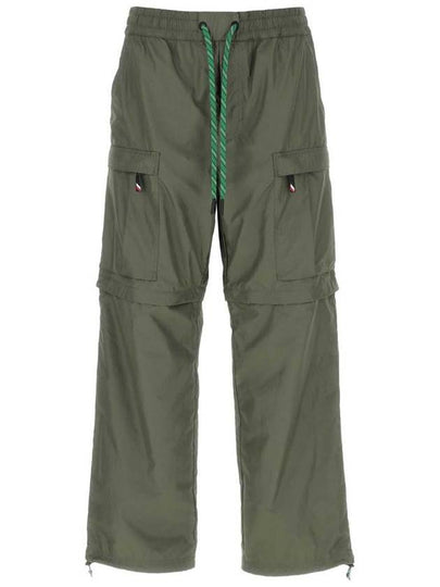 Men's Grenoble Dynamic Cargo Track Pants Green - MONCLER - BALAAN 2